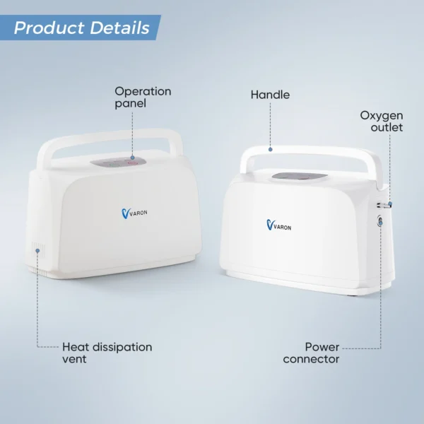 VARON 3L/min Portable Oxygen Concentrator NT-03